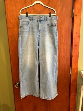 Curve appeal high rise wide leg jeans size 16/33